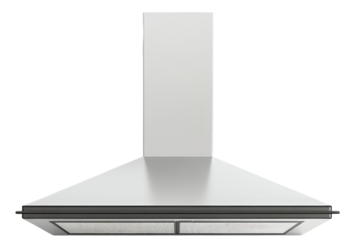 Photo of kitchen hood .Transparent background. Isolated PNG.