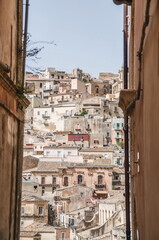 view of the city of Ragusa Ibla in Sicily