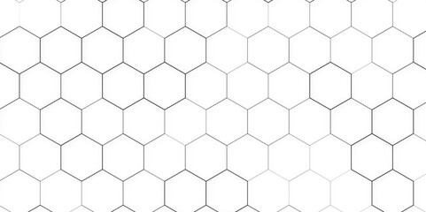 Gray, black, white beehive background. Honeycomb, bees hive cells pattern. Vector seamless geometric pattern. Modern mosaic hexagon grid texture.