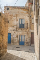 Fototapeta premium street in the town of Sambuca in Sicily
