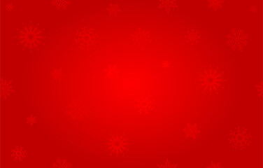 Red Christmas background with snowflake shape.  Vector illustration for holiday headers, banners, party posters