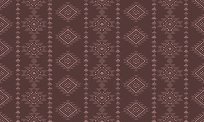 Ancient echoes Aztec geometric abstract seamless patterns southwest Navajo Native American tribal ethnic modern colorful for textile printing