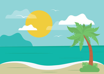 Beach Summer Background 01