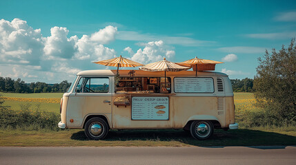 レトロなキッチンカー