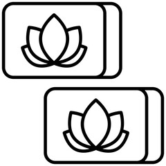 Fototapeta premium Yoga Block Lotusblume