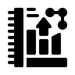 Business Graph glyph icon