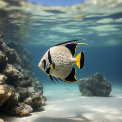 Obraz premium angelfish underwater