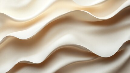 Obraz premium A white fabric with a wave pattern