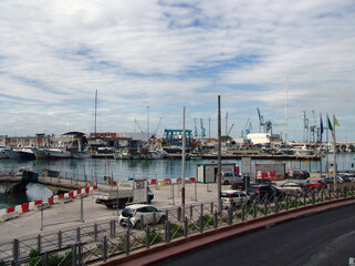 View of the Adriatic port of Ancona, Italy.