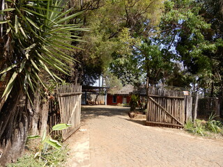 Fototapeta premium Facade of houses in Brazil 