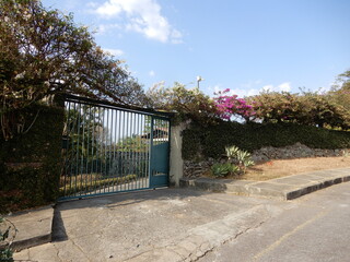 Facade of houses in Brazil  
