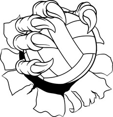 Claw Softball Baseball Ball Dragon Monster Hand