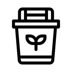 Compost Bin line icon