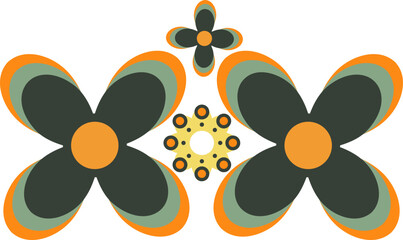 flower and leaf illustration design