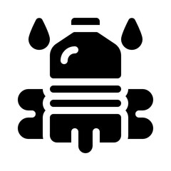 Water Bottle glyph icon