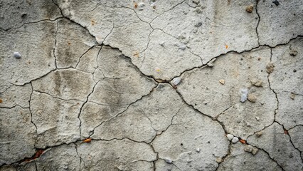 Obraz premium A weathered surface with a network of fissures, revealing the passage of time and the resilience of nature.