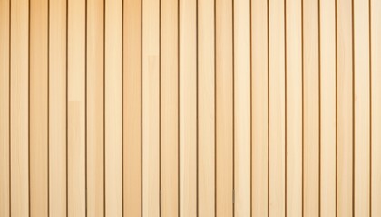 Fototapeta premium Close-up of a Light-Colored Wooden Wall with Vertical Panels