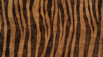 Abstract brown and black tiger stripes pattern, seamless texture background for print