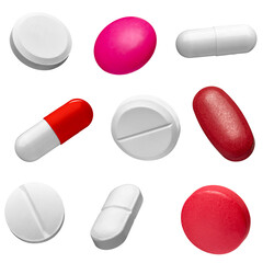 white red pill medical drug medication