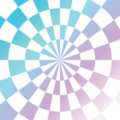 グラデーションのサンバースト背景　正方形