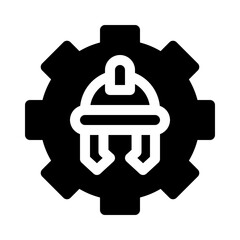 Safety Gear glyph icon