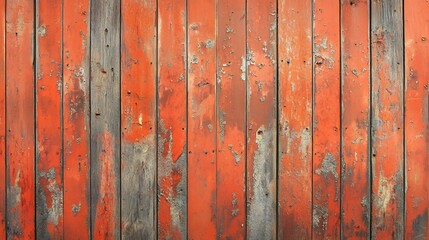 Fototapeta premium Burnt orange panelled wall background with a rustic texture adding warmth and character great for vintageinspired interiors or eclectic living spaces