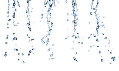 water splash drop blue liquid bubble