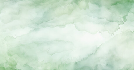 Acuarela abstracta con degradado de color verde.