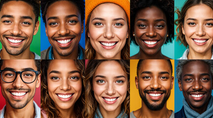 Diverse People Smiling -  Variety of Ethnicities