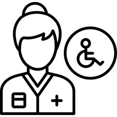 Disabled Persons Assistant Icon