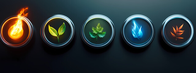 Minimalist Earth Element Interface