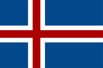 Fototapeta premium flag of iceland