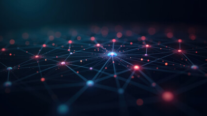 Illustration showcasing the complexity of AI systems. Digital representation of neural network activity. Neurons firing in a dark background, representing artificial intelligence and machine learning.