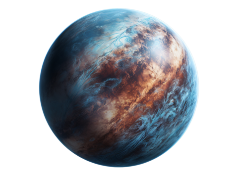 a planet with a white background
