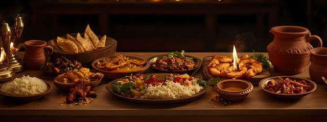 Fototapeta premium Diverse Indian Culinary Experience