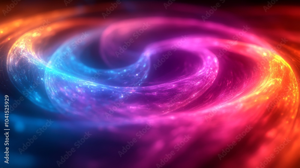Aufkleber A mesmerizing swirl of bright blues, pinks, and purples creates a cosmic effect that captures the essence of the universe in a dynamic, abstract design.