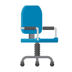 office chair concept illustration, flat style vector illustration.