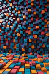 abstract background with squares