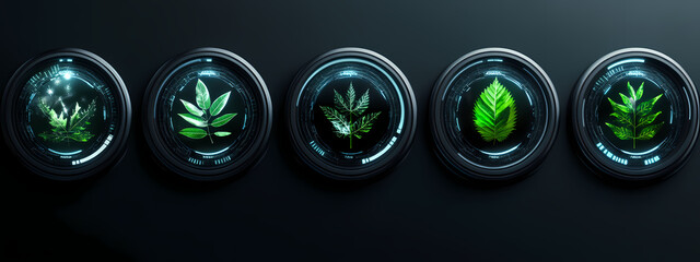 Futuristic Environmental Dashboard