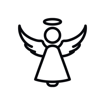 recommend clip art: angel line icon illustration