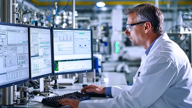 Industrial Technician Collaborating on Equipment Design