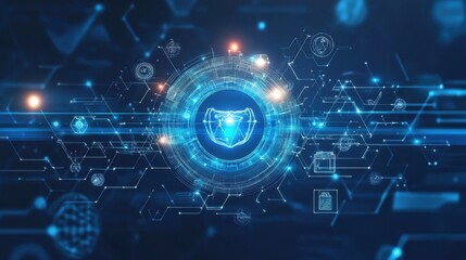 Obraz premium The Heart of Technology: A Digital Representation of Life's Essence