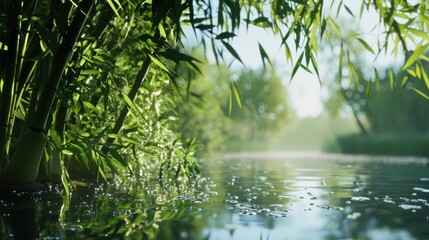 Bamboo Forest in Morning Light