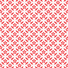 Red floral pattern on a white background. Chinese pattern background design