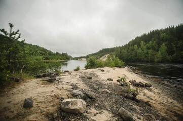 mountain river in the mountains
