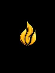 Yellow Fire Flame Burn Burning Icon Logo Symbol