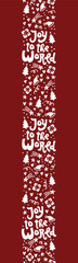 Fun christmas doodles seamless pattern - hand drawn and hand written, great for christmas textiles, banners, wrappers, wallpapers - vector surface design