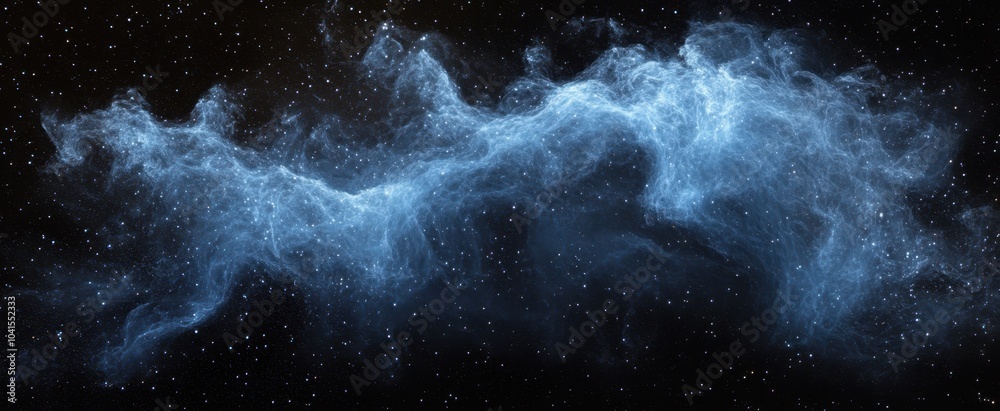 Wall mural the cosmic blue nebula