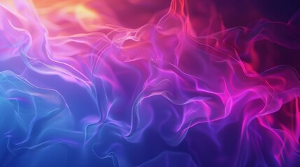 Obraz premium A hazy yet striking composition of colors and shapes portraying the evermysterious and untouchable quantum foam.