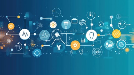 Obraz premium The Heart of Technology: A Digital Representation of Life's Essence